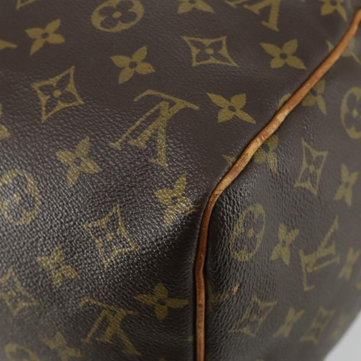 Louis Vuitton Keepall Bag Monogram Canvas Brown Canvas Travel Bag Bag (Pre-Owned)