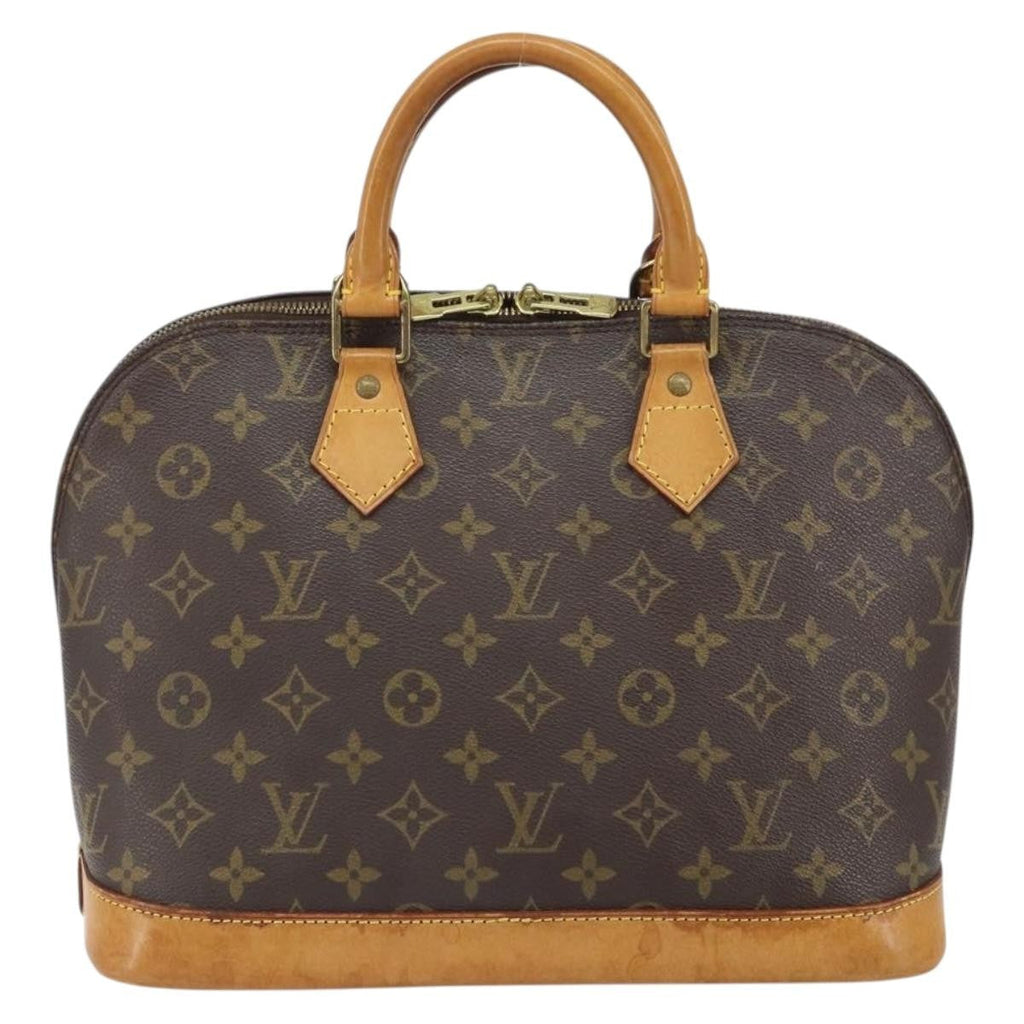 Louis Vuitton Alma Handbag Monogram Canvas Brown Canvas Handbag (Pre-Owned)