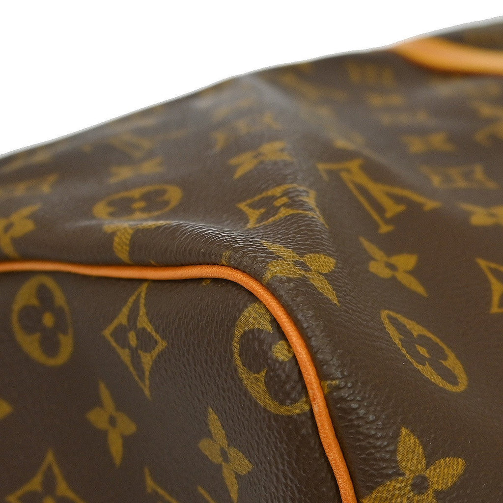 Louis Vuitton Keepall Bandouliere Bag Monogram Canvas Brown Canvas Travel Bag Bag (Pre-Owned)