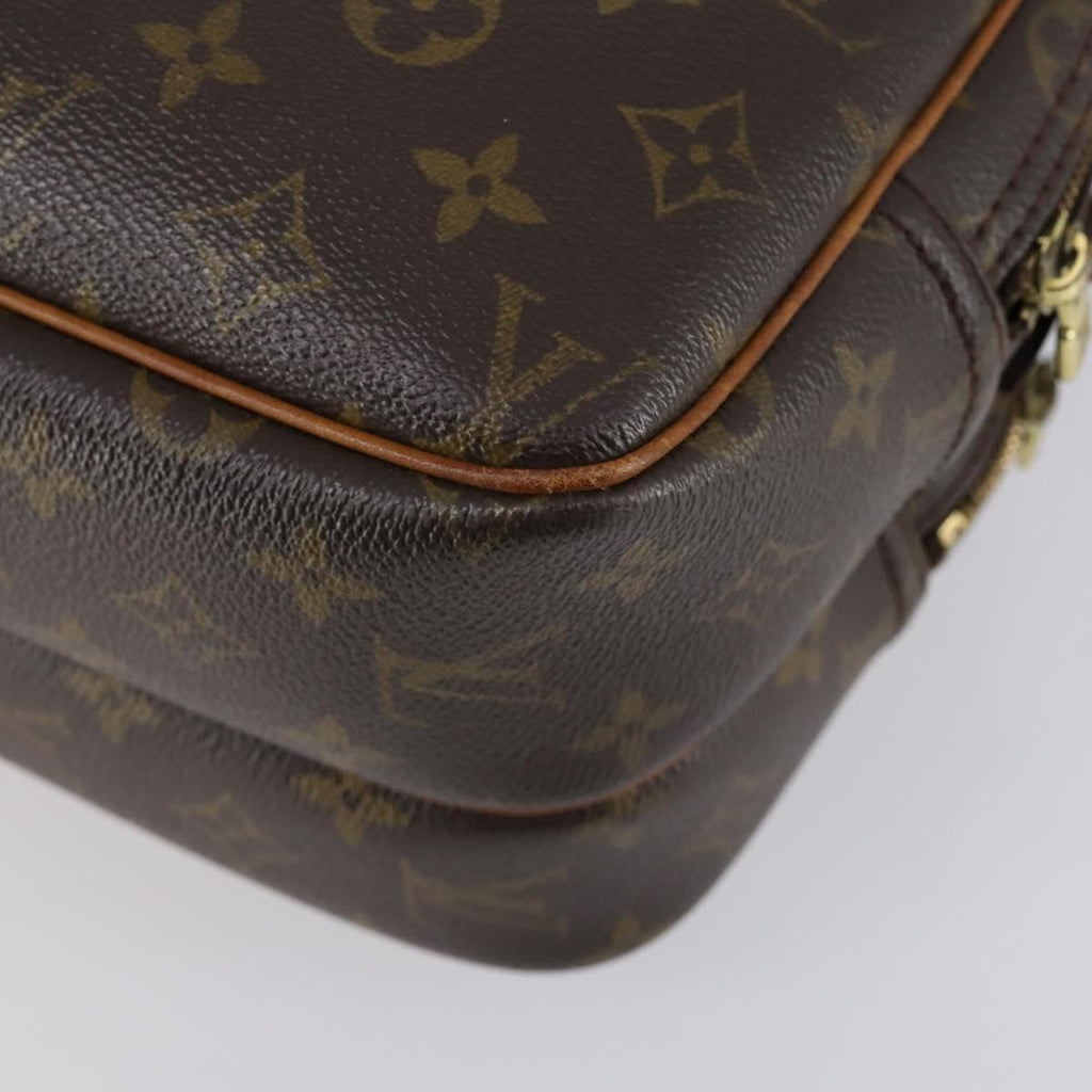 Louis Vuitton Reporter Bag Monogram Canvas Brown Canvas Shoulder Bag Bag (Pre-Owned)