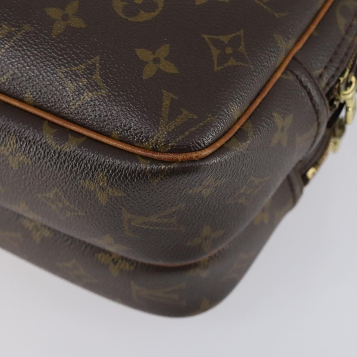 Louis Vuitton Reporter Bag Monogram Canvas Brown Canvas Shoulder Bag Bag (Pre-Owned)