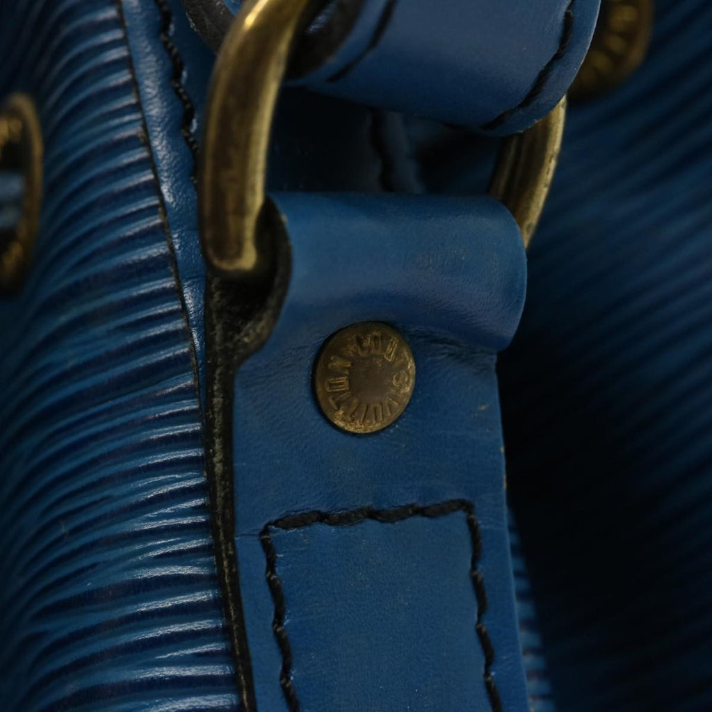 Louis Vuitton Petit Noe Handbag Epi Leather Blue Leather Shoulder Bag Bag (Pre-Owned)