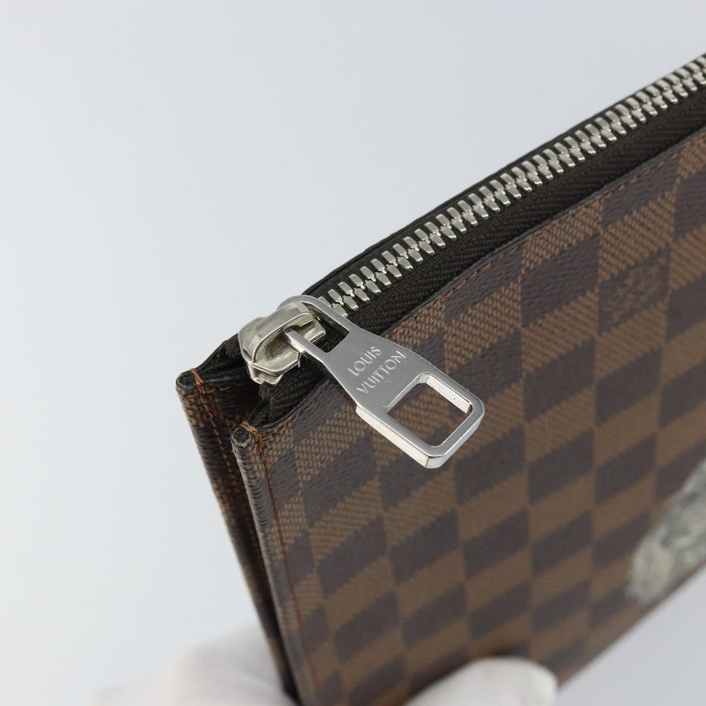 Louis Vuitton Pochette Jour Limited Edition Chapman Savane Damier Brown Canvas Clutche & Pouche Bag (Pre-Owned)