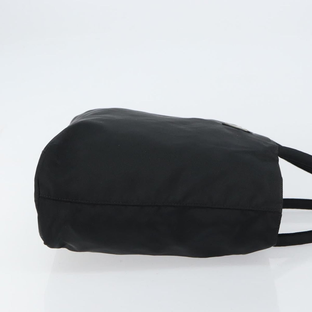 Prada Vintage Zip Tote Tessuto Black Nylon Tote Bag Bag (Pre-Owned)
