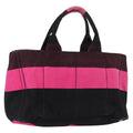 Prada Canapa Tote Canvas Pink Canvas Tote Bag Bag (Pre-Owned)
