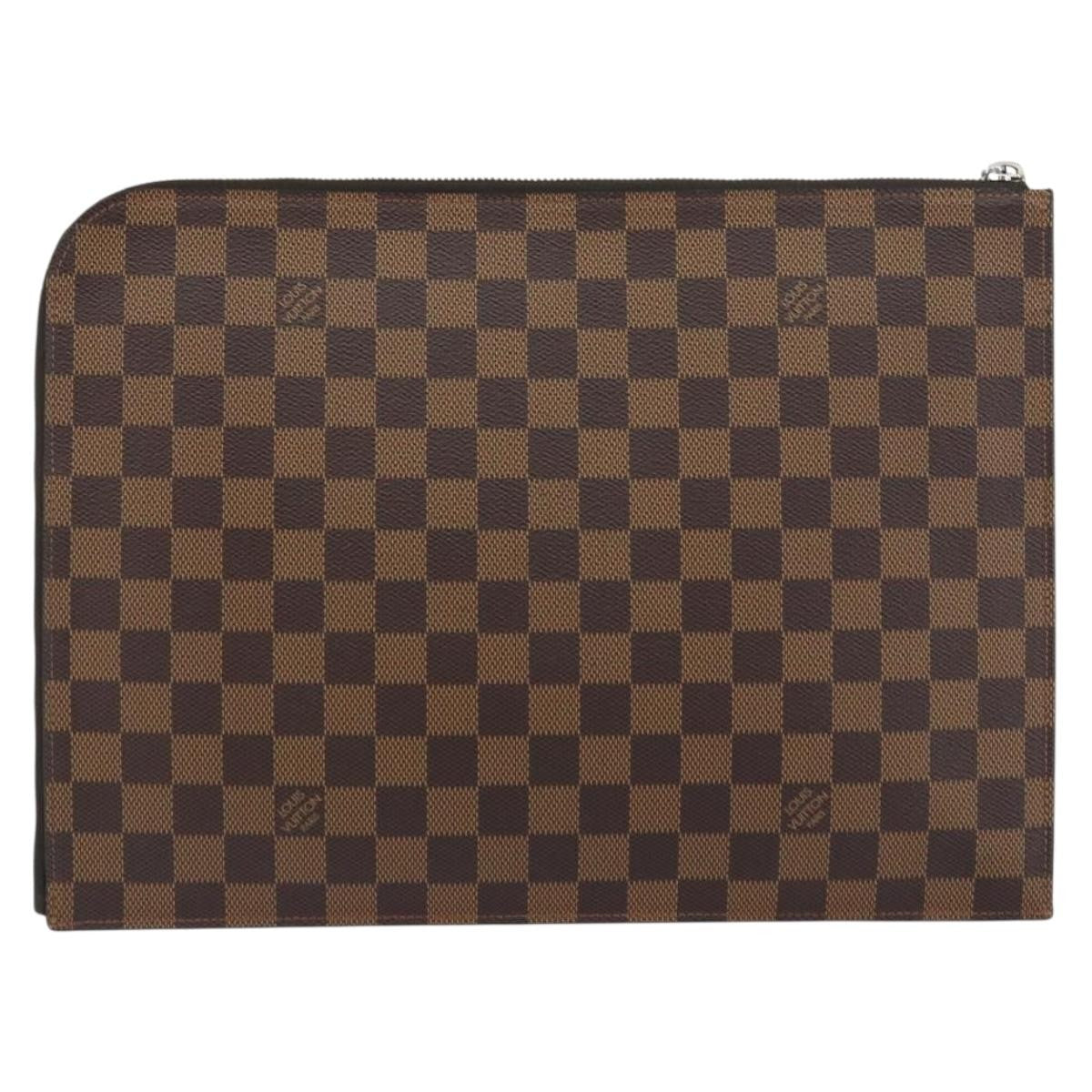 Louis Vuitton Pochette Jour Limited Edition Chapman Savane Damier Brown Canvas Clutche & Pouche Bag (Pre-Owned)