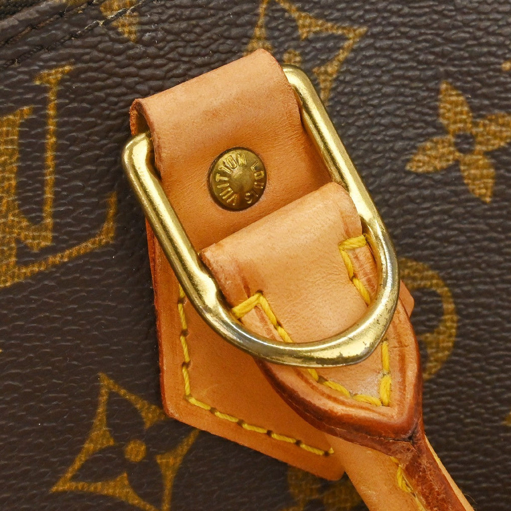 Louis Vuitton Alma Handbag Monogram Canvas Brown Canvas Handbag (Pre-Owned)