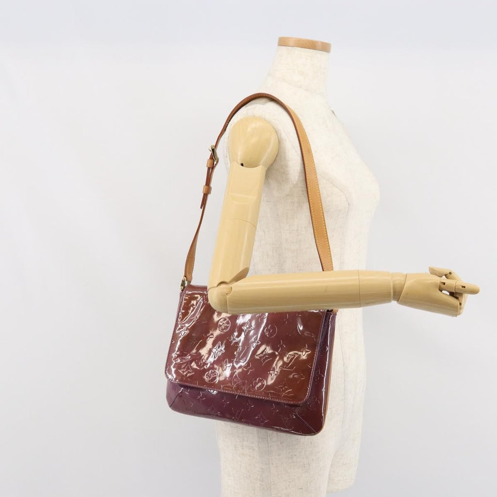 Louis Vuitton Thompson Street Handbag Monogram Vernis Purple Patent_Leather Shoulder Bag Bag (Pre-Owned)