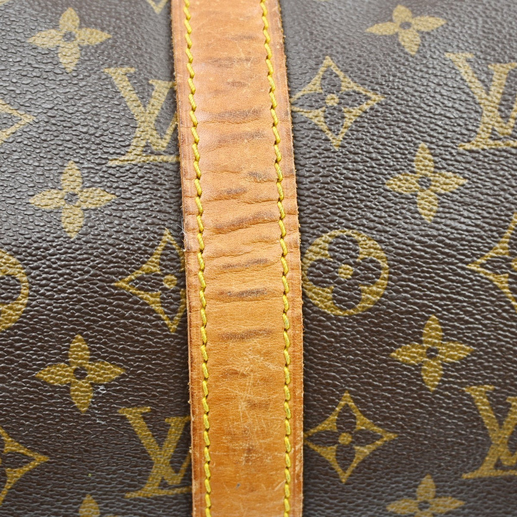 Louis Vuitton Keepall Bag Monogram Canvas Brown Canvas Travel Bag Bag (Pre-Owned)