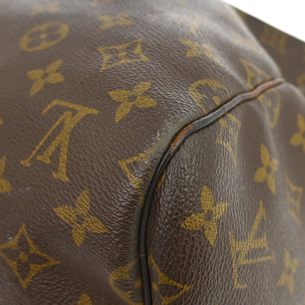 Louis Vuitton Keepall Bag Monogram Canvas Brown Canvas Travel Bag Bag (Pre-Owned)