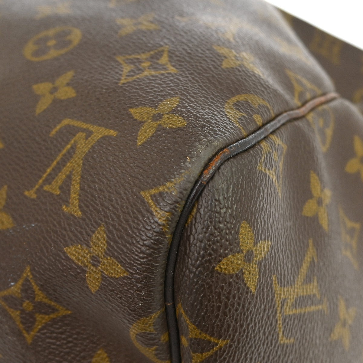 Louis Vuitton Keepall Bag Monogram Canvas Brown Canvas Travel Bag Bag (Pre-Owned)