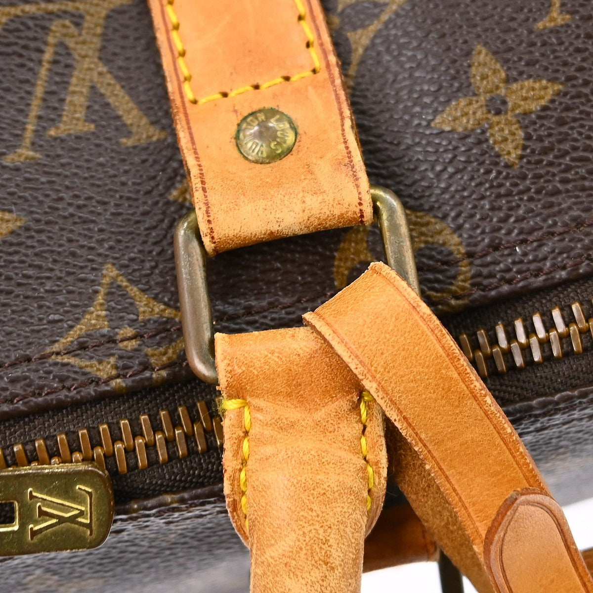 Louis Vuitton Keepall Bag Monogram Canvas Brown Canvas Travel Bag Bag (Pre-Owned)