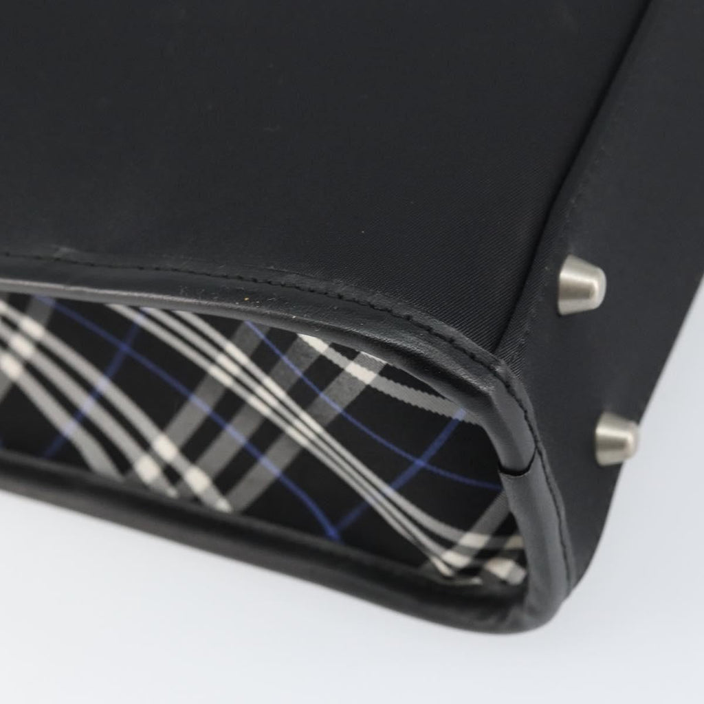 Burberry Black Label Business Bag Nylon Black Nylon Handbag (Pre-Owned)