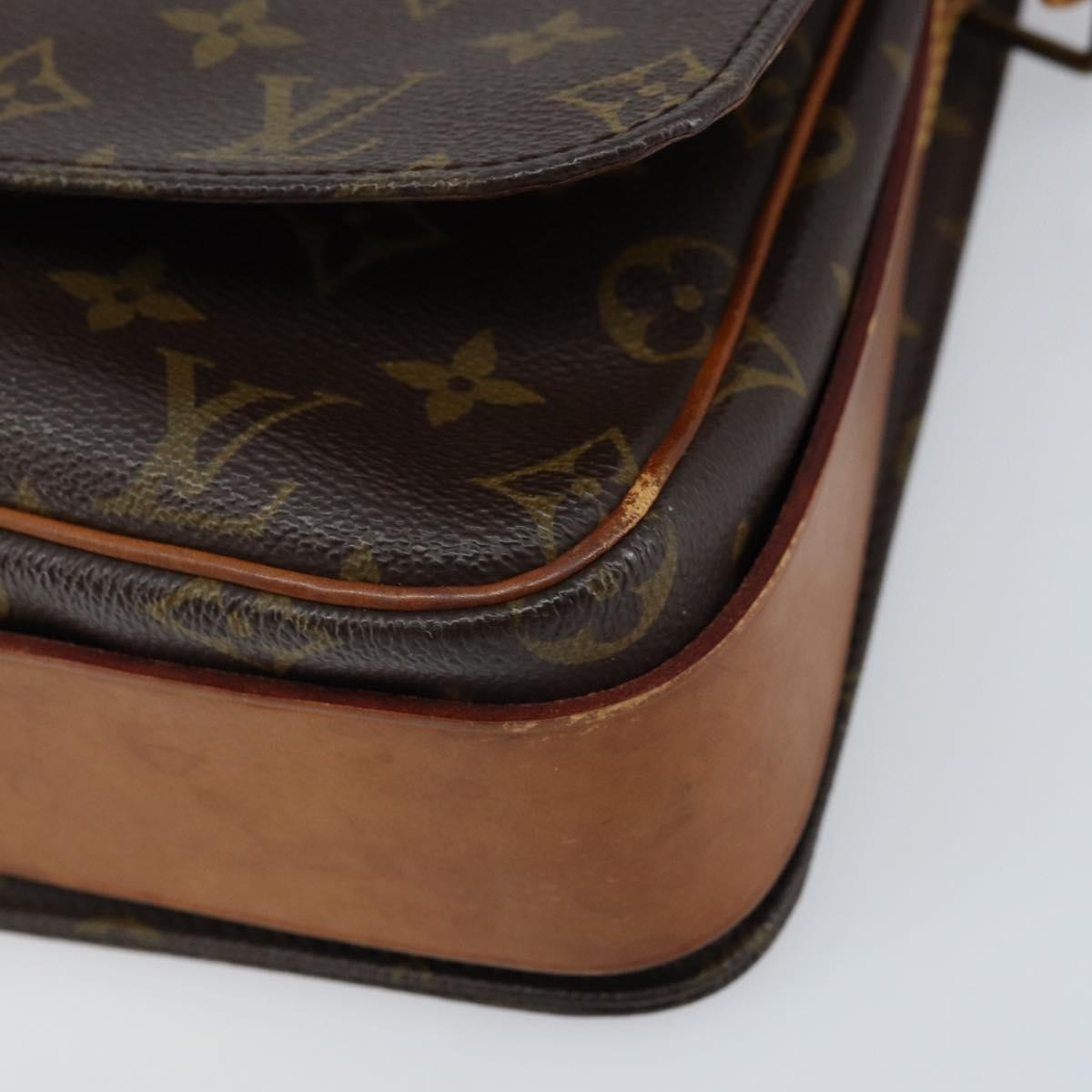 Louis Vuitton Cartouchiere Handbag Monogram Canvas Brown Canvas Shoulder Bag Bag (Pre-Owned)