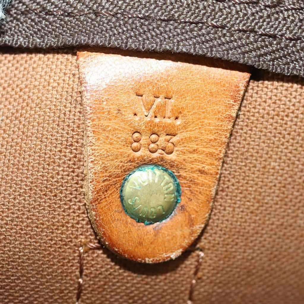 Louis Vuitton Keepall Bandouliere Bag Monogram Canvas Brown Canvas Travel Bag Bag (Pre-Owned)