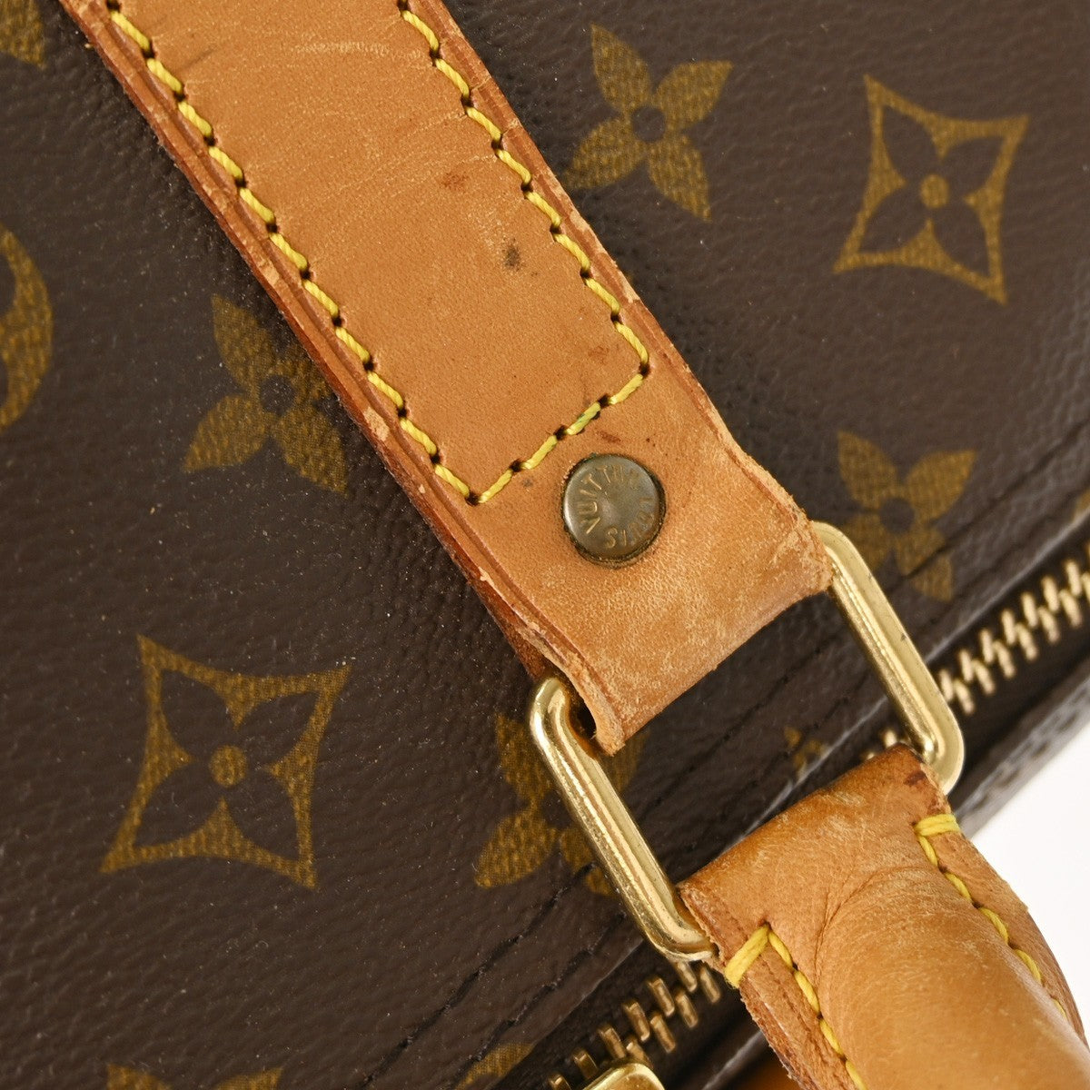 Louis Vuitton Keepall Bag Monogram Canvas Brown Canvas Travel Bag Bag (Pre-Owned)
