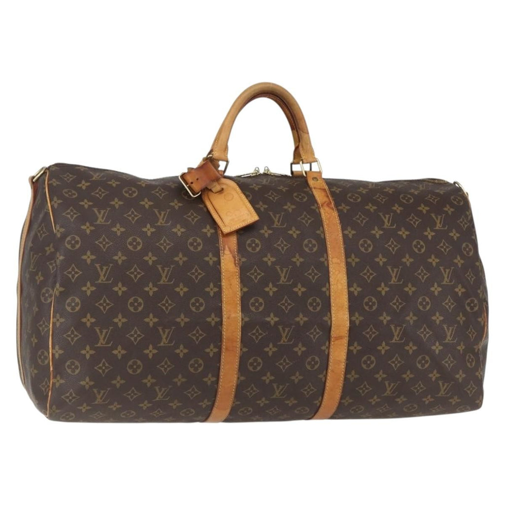 Louis Vuitton Keepall Bag Monogram Canvas Brown Canvas Travel Bag Bag (Pre-Owned)