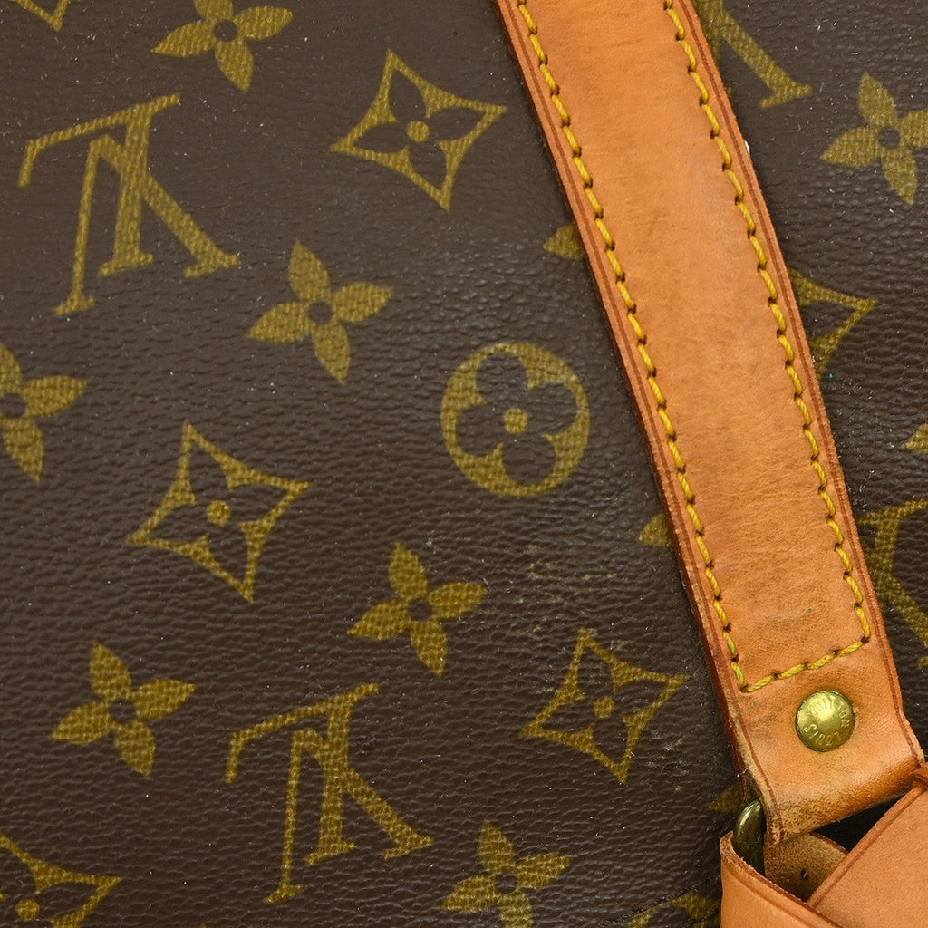 Louis Vuitton Keepall Bag Monogram Canvas Brown Canvas Travel Bag Bag (Pre-Owned)