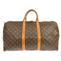 Louis Vuitton Keepall Bag Monogram Canvas Brown Canvas Travel Bag Bag (Pre-Owned)