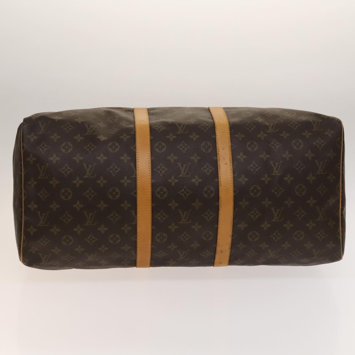 Louis Vuitton Keepall Bag Monogram Canvas Brown Canvas Travel Bag Bag (Pre-Owned)
