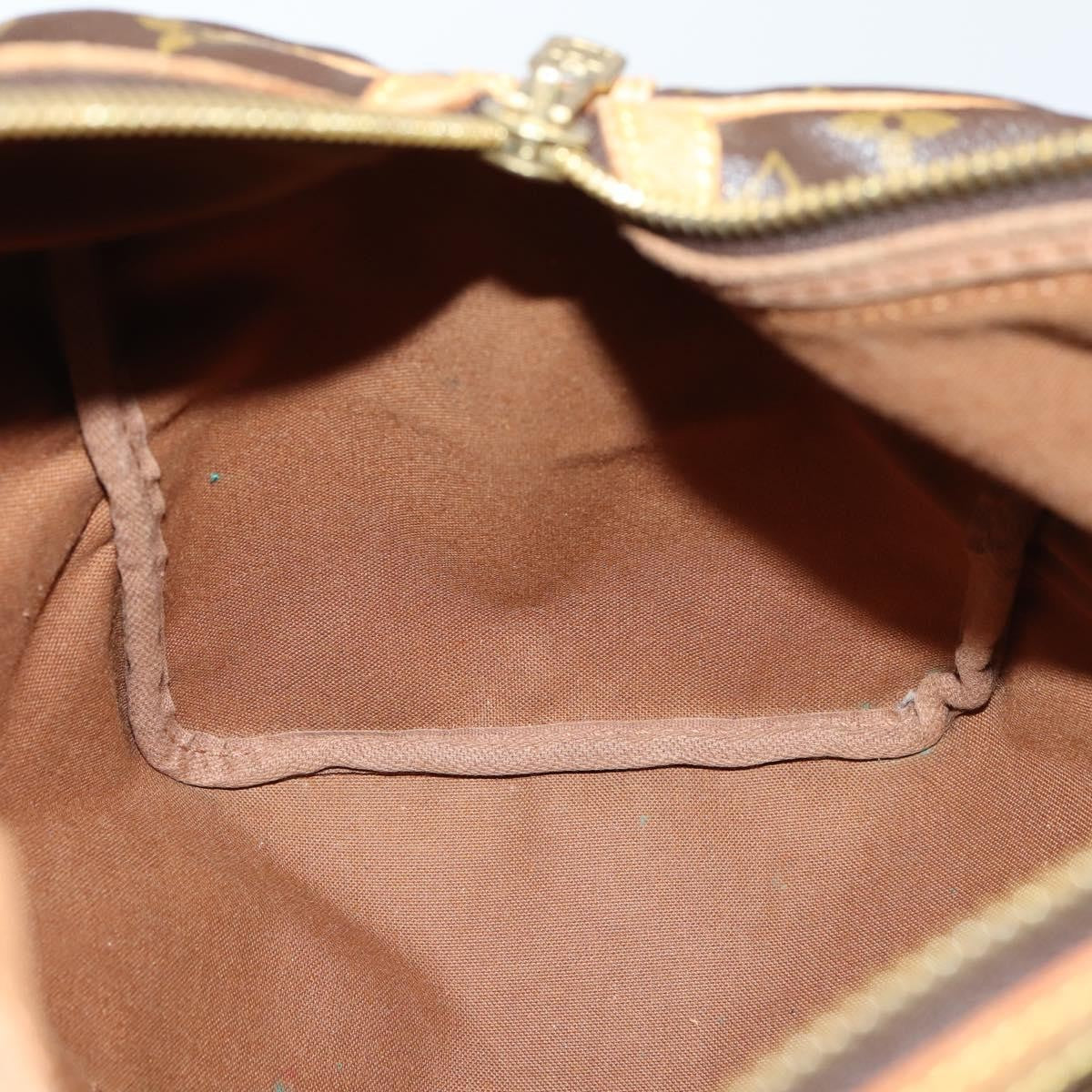 Louis Vuitton Sac Souple Handbag Monogram Canvas Brown Canvas Travel Bag Bag (Pre-Owned)