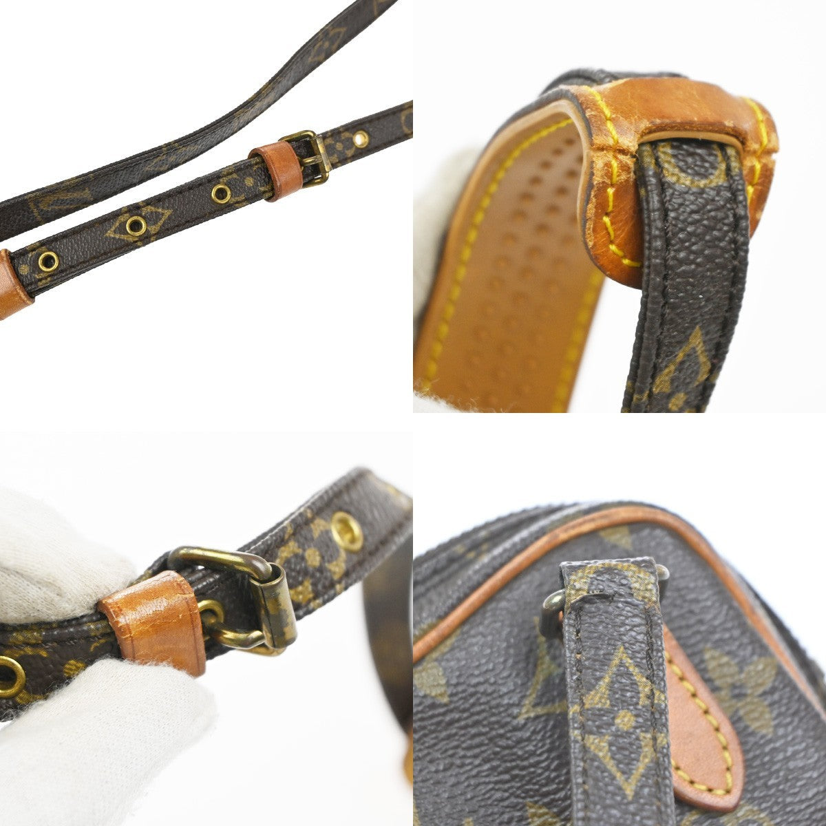 Louis Vuitton Pochette Marly Bandouliere Bag Monogram Canvas Brown Canvas Shoulder Bag Bag (Pre-Owned)