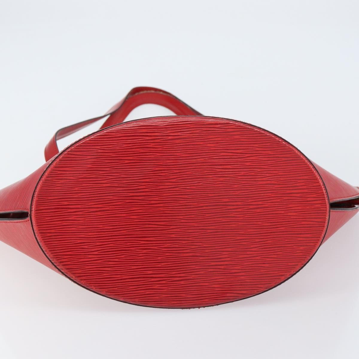 Louis Vuitton Saint Jacques Handbag Epi Leather Red Leather Shoulder Bag Bag (Pre-Owned)