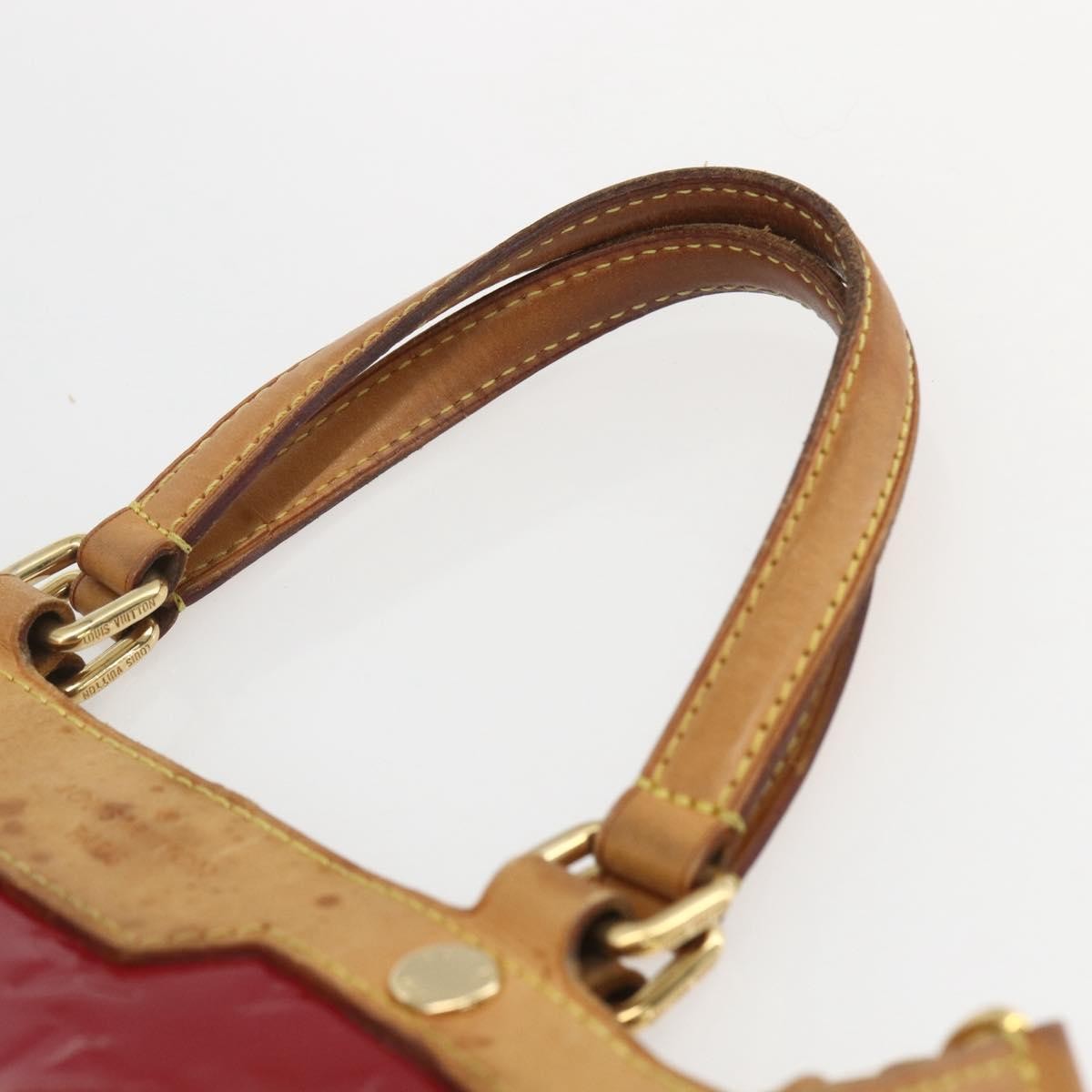 Louis Vuitton Brea Handbag Monogram Vernis Red Patent_Leather Handbag (Pre-Owned)