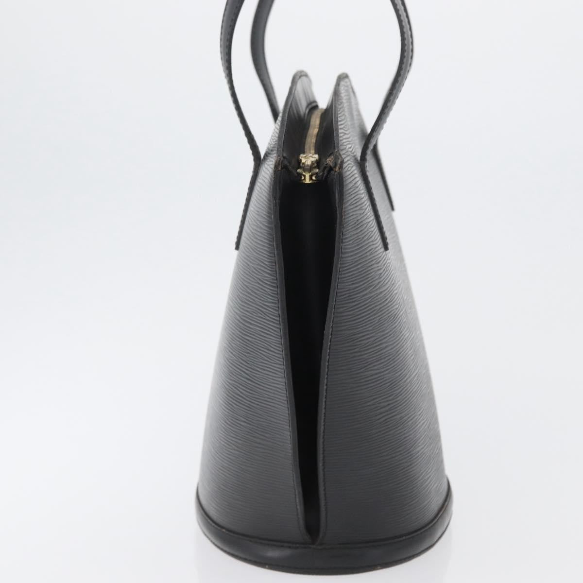 Louis Vuitton Saint Jacques Handbag Epi Leather Black Leather Shoulder Bag Bag (Pre-Owned)