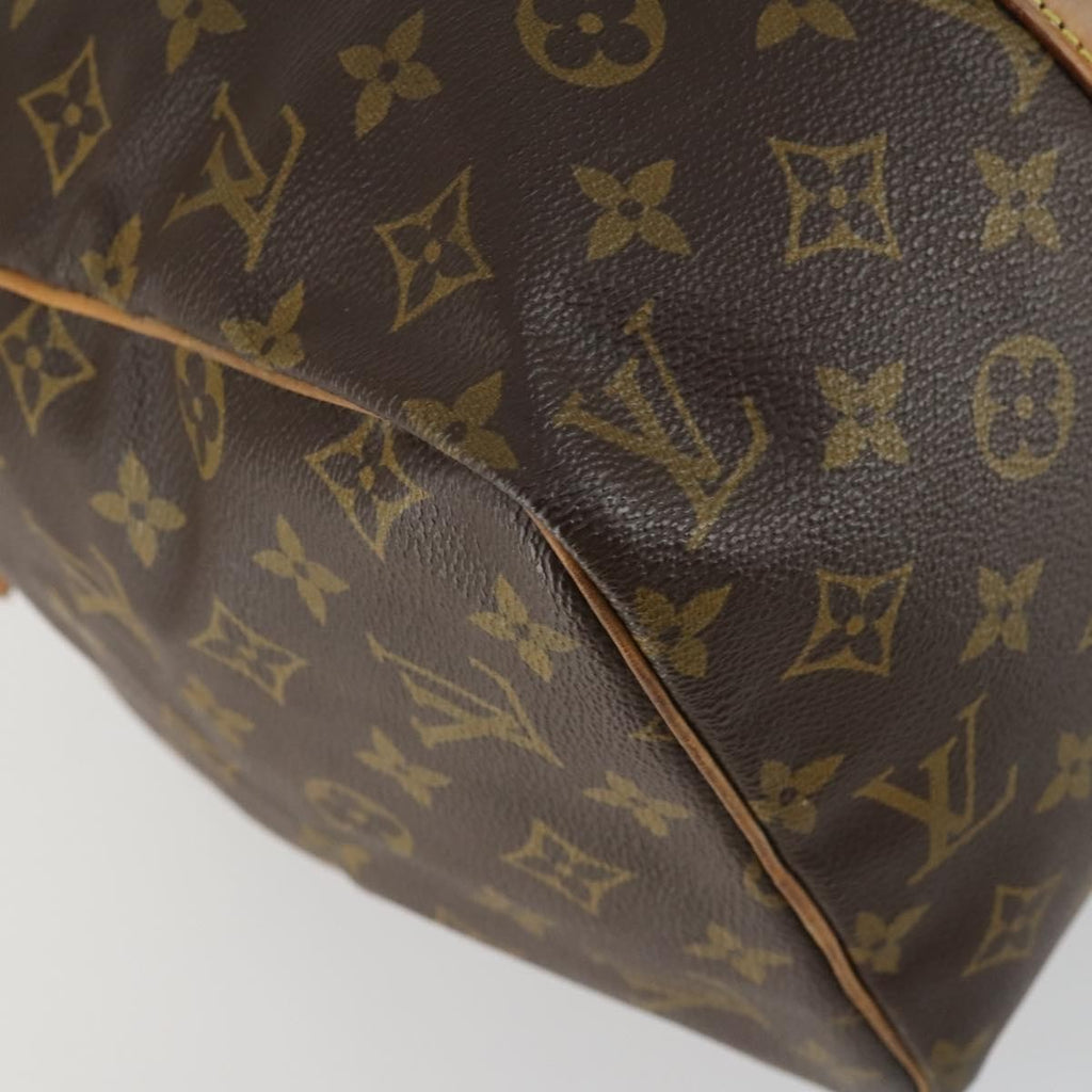 Louis Vuitton Sac Souple Handbag Monogram Canvas Brown Canvas Travel Bag Bag (Pre-Owned)