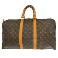 Louis Vuitton Keepall Bag Monogram Canvas Brown Canvas Travel Bag Bag (Pre-Owned)