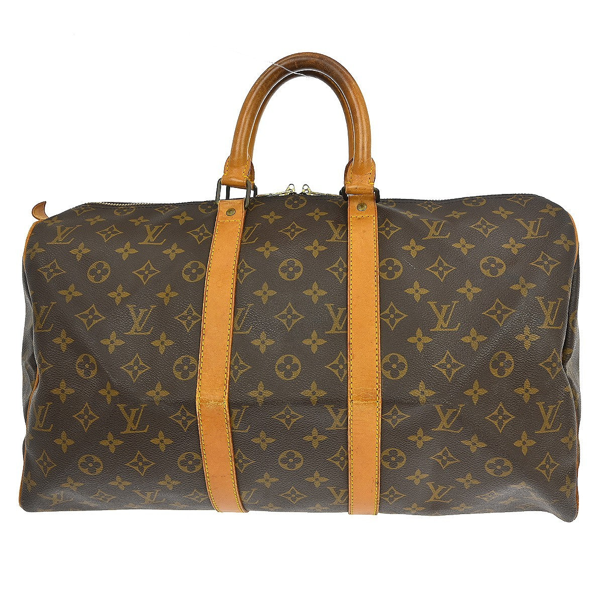 Louis Vuitton Keepall Bag Monogram Canvas Brown Canvas Travel Bag Bag (Pre-Owned)
