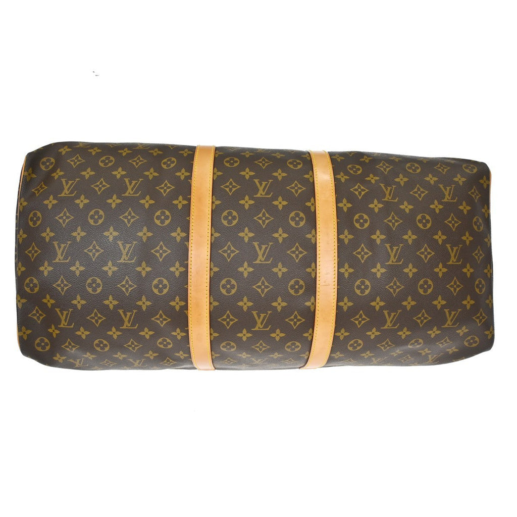 Louis Vuitton Keepall Bag Monogram Canvas Brown Canvas Travel Bag Bag (Pre-Owned)