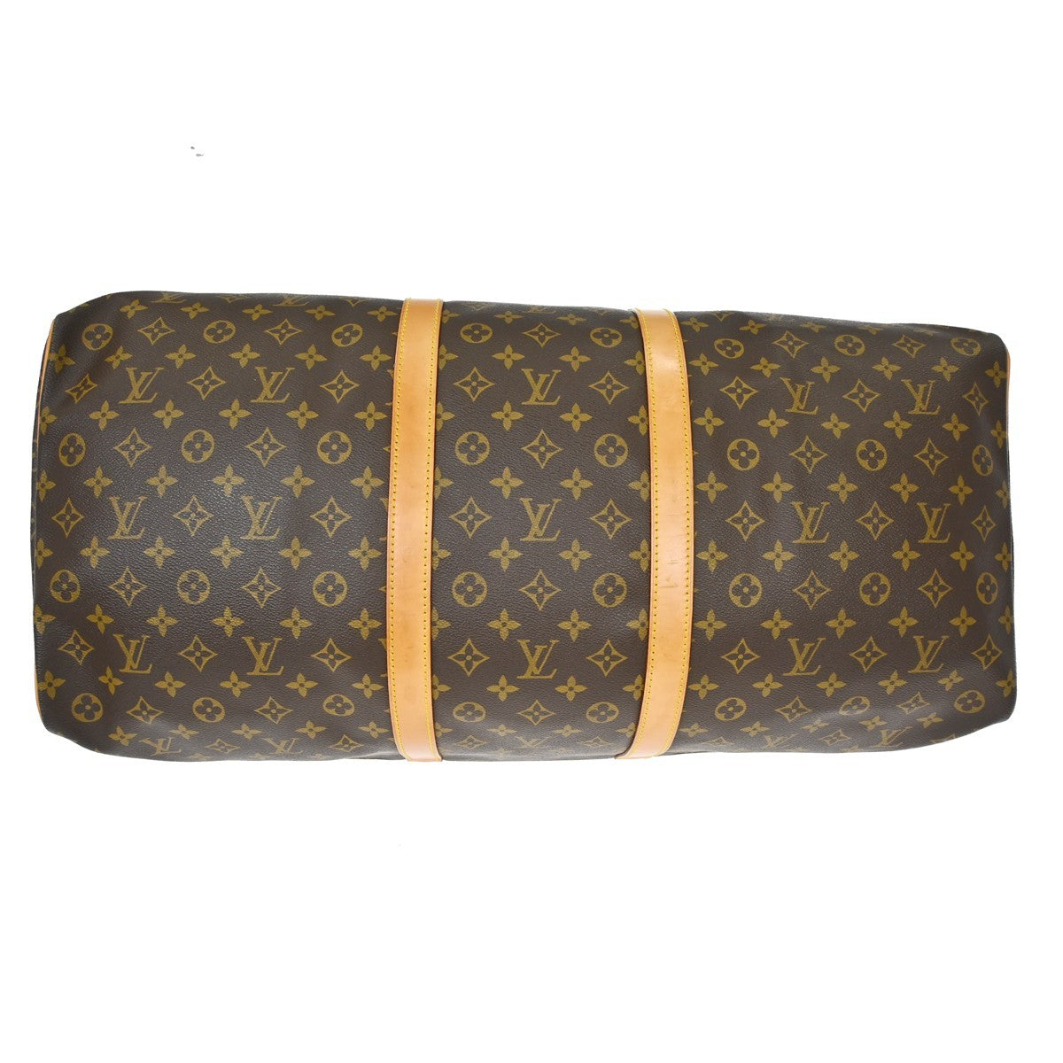 Louis Vuitton Keepall Bag Monogram Canvas Brown Canvas Travel Bag Bag (Pre-Owned)