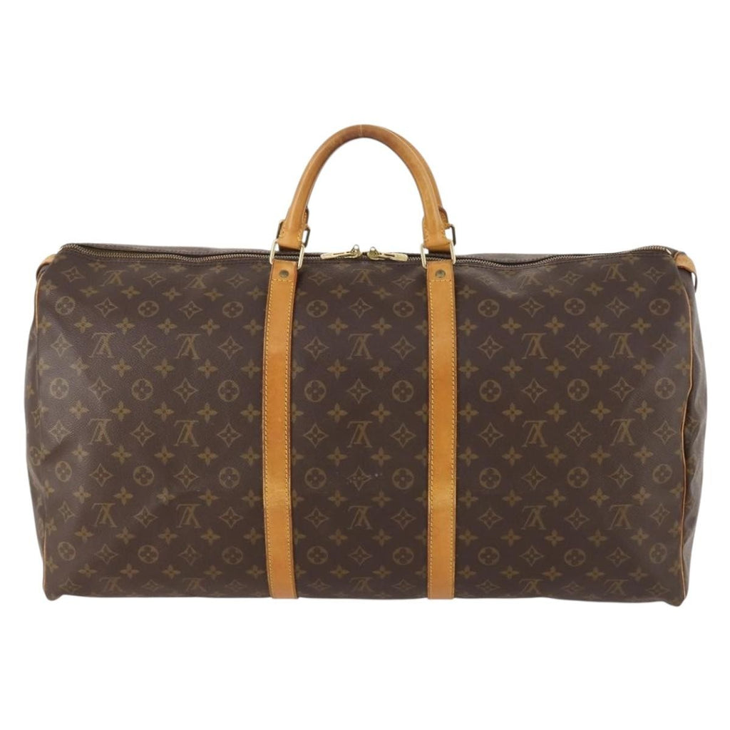 Louis Vuitton Keepall Bag Monogram Canvas Brown Canvas Travel Bag Bag (Pre-Owned)