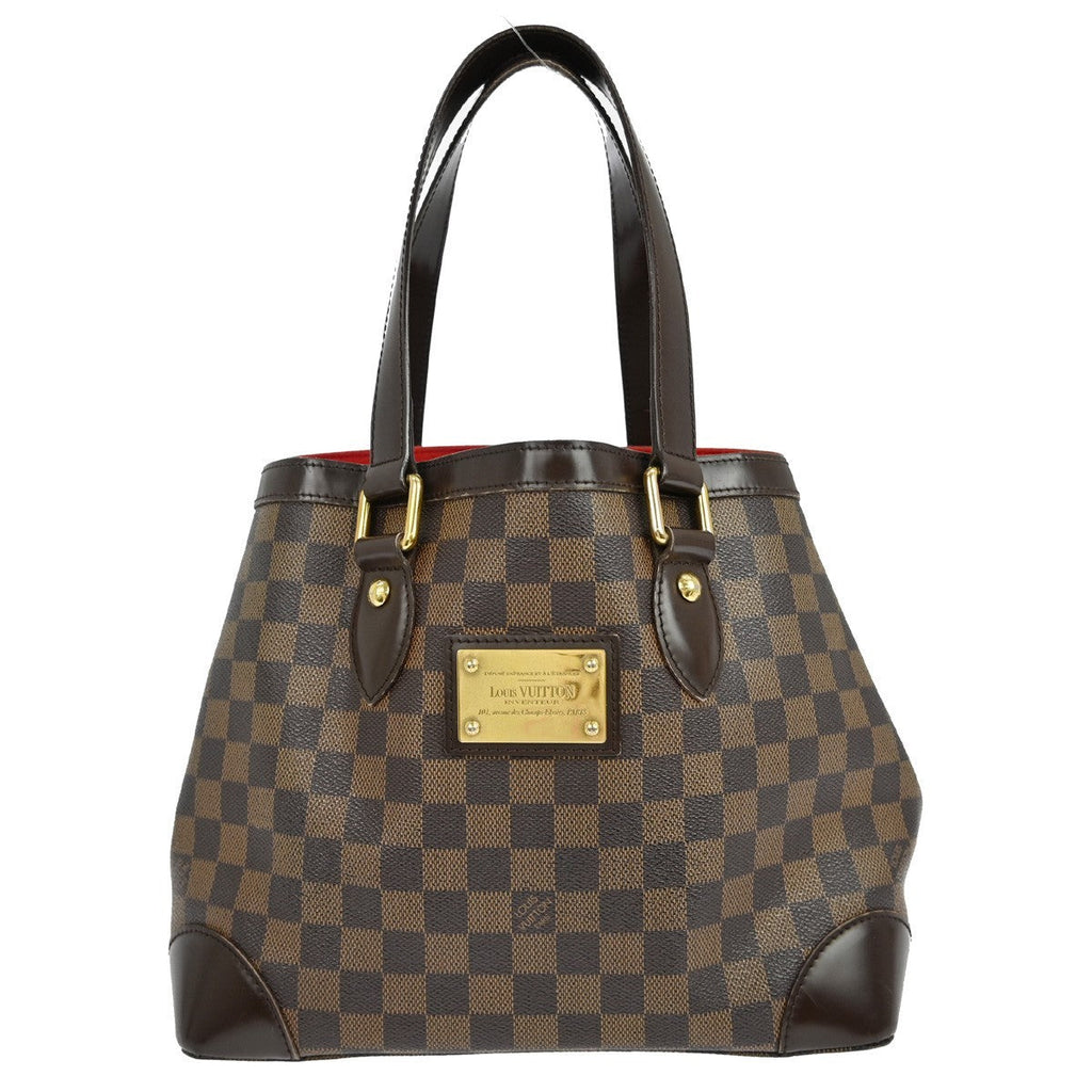 Louis Vuitton Hampstead Handbag Damier Brown Canvas Tote Bag Bag (Pre-Owned)