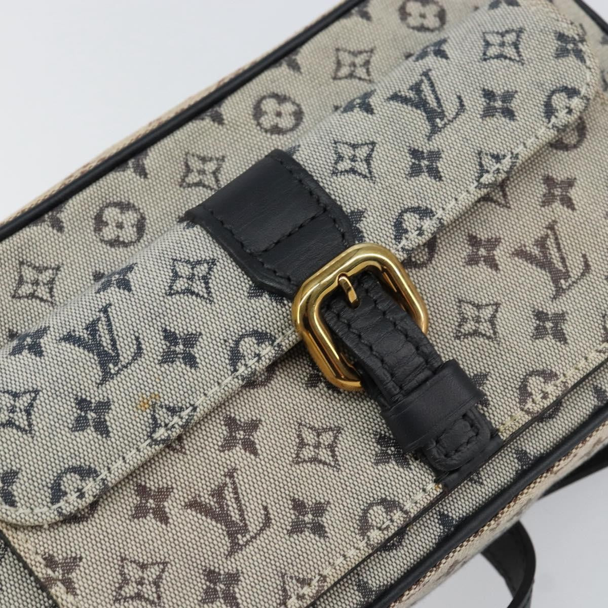Louis Vuitton Juliette Crossbody Bag Mini Lin Blue Canvas Shoulder Bag Bag (Pre-Owned)