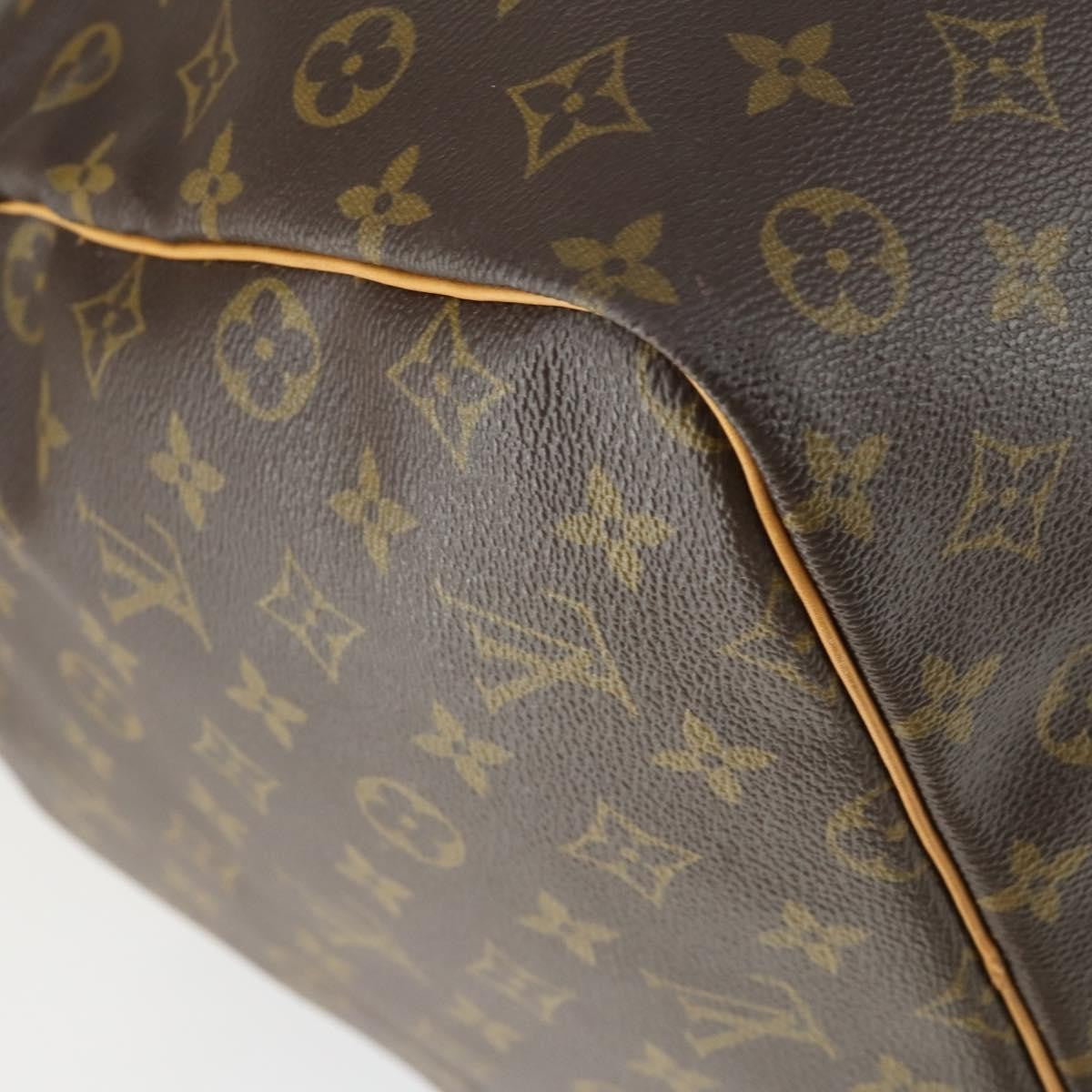 Louis Vuitton Keepall Bag Monogram Canvas Brown Canvas Travel Bag Bag (Pre-Owned)