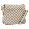 Louis Vuitton Naviglio Handbag Damier White Canvas Shoulder Bag Bag (Pre-Owned)