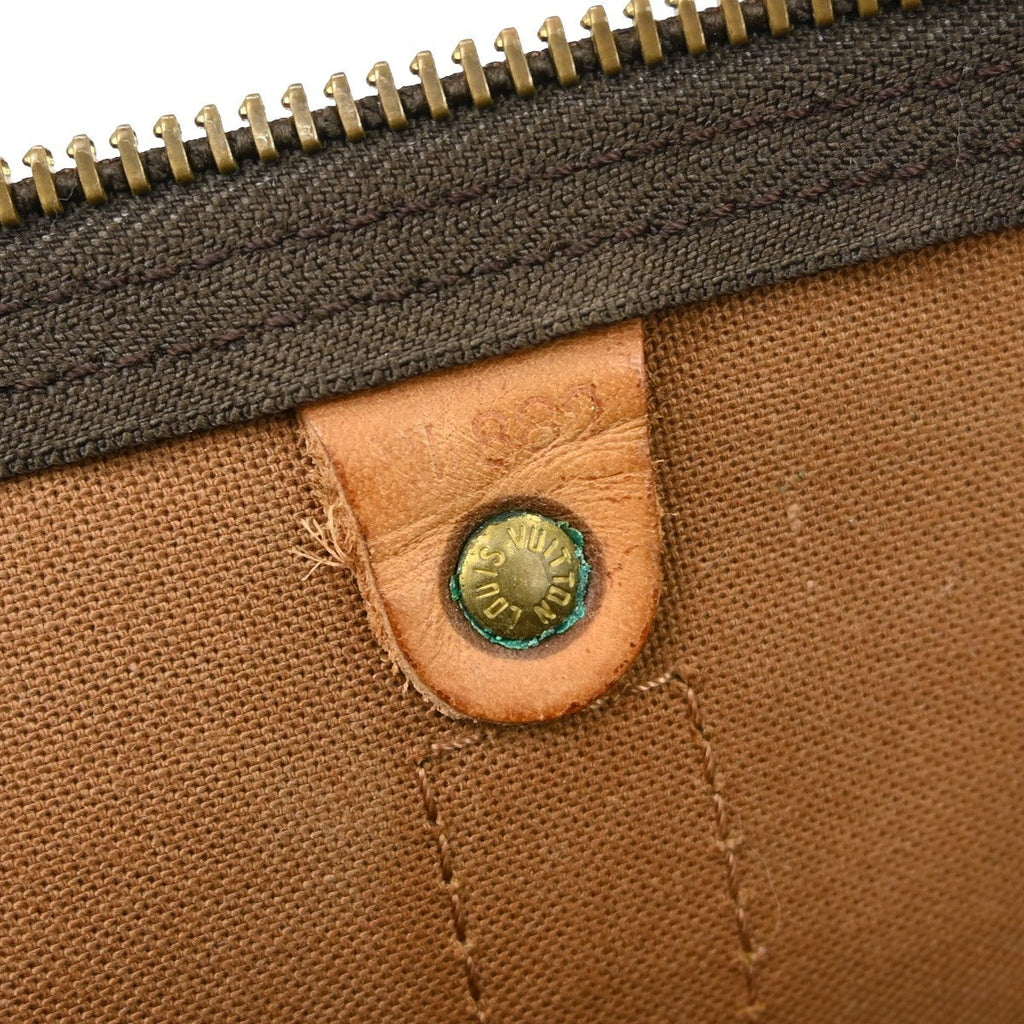 Louis Vuitton Keepall Bag Monogram Canvas Brown Canvas Travel Bag Bag (Pre-Owned)