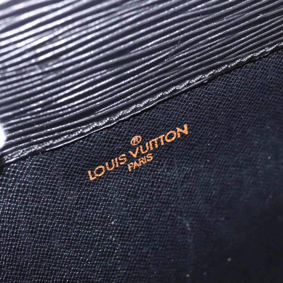 Louis Vuitton Porte-Documents Senateur Bag Epi Leather Black Leather Briefcase Bag (Pre-Owned)