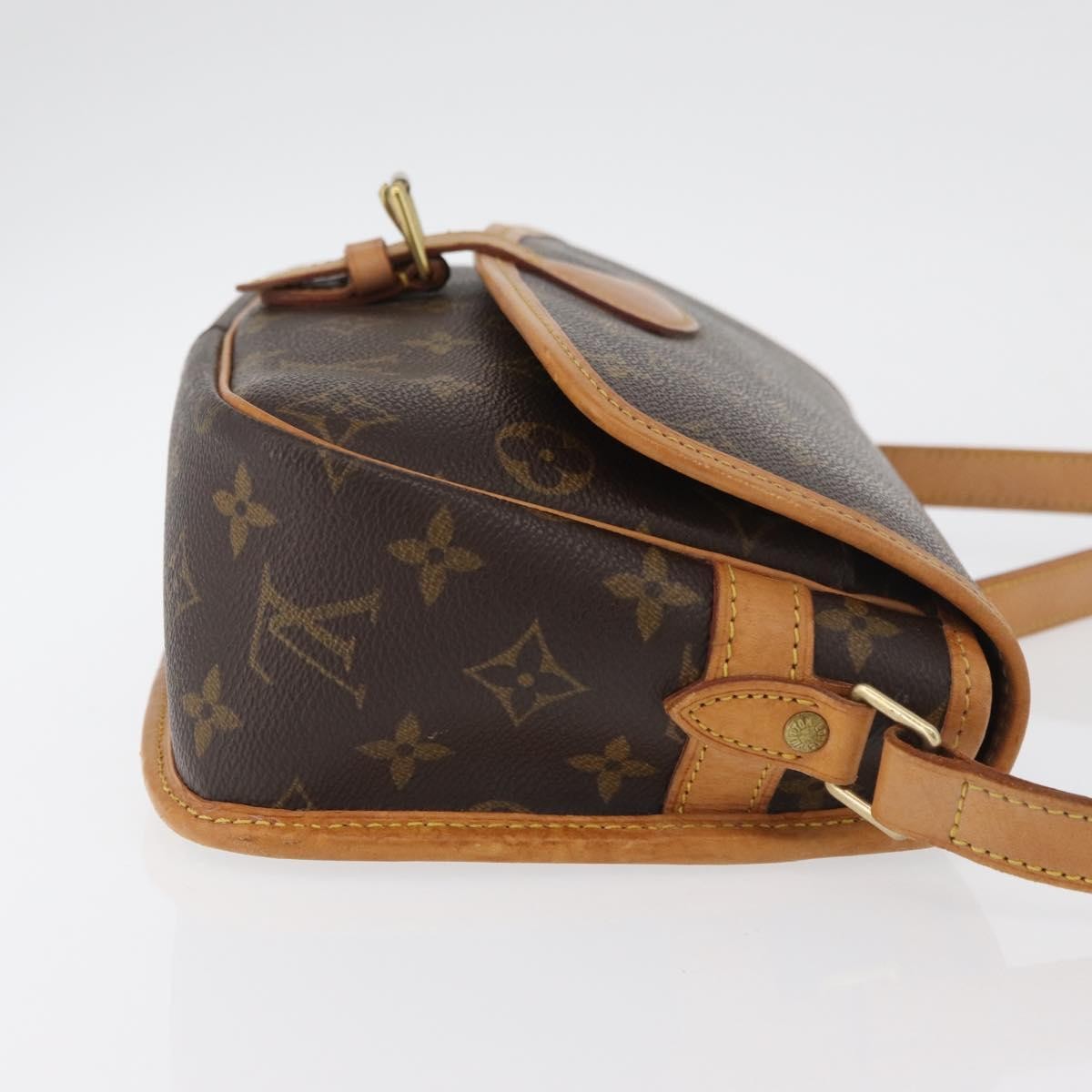 Louis Vuitton Sologne Handbag Monogram Canvas Brown Canvas Shoulder Bag Bag (Pre-Owned)