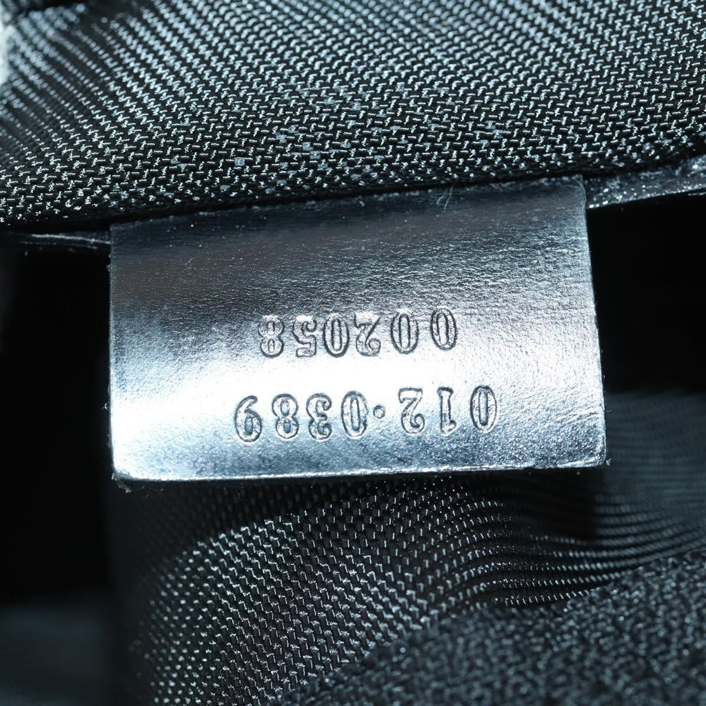 Gucci Vintage Travel Bag Nylon Black Nylon Travel Bag Bag (Pre-Owned)