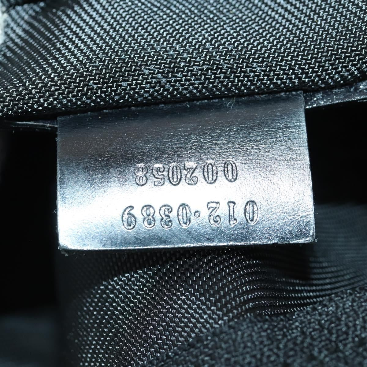 Gucci Vintage Travel Bag Nylon Black Nylon Travel Bag Bag (Pre-Owned)