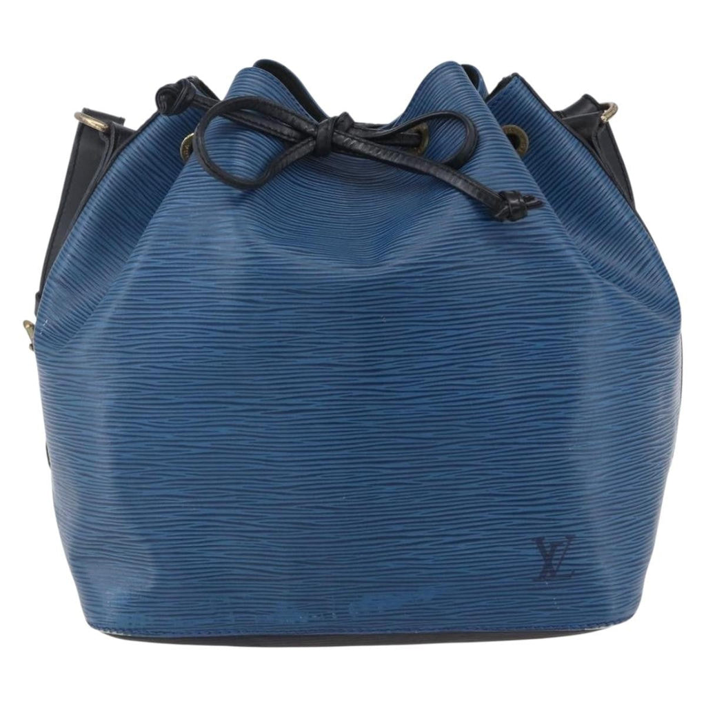 Louis Vuitton Petit Noe Handbag Epi Leather Blue Leather Shoulder Bag Bag (Pre-Owned)