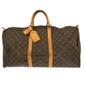 Louis Vuitton Keepall Bag Monogram Canvas Brown Canvas Travel Bag Bag (Pre-Owned)