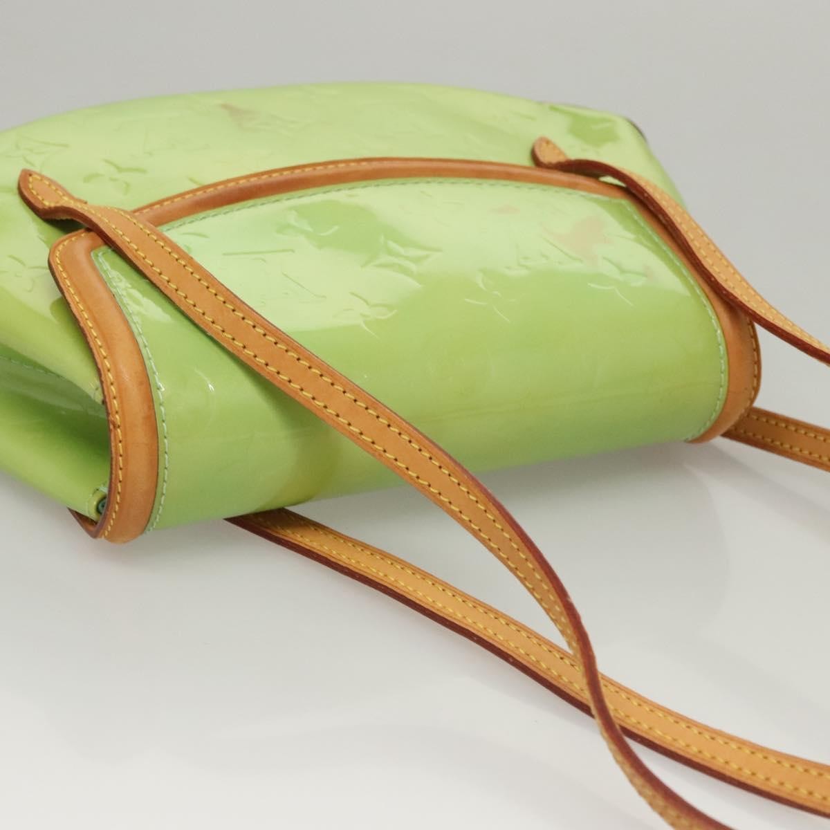 Louis Vuitton Biscayne Bay Handbag Monogram Vernis Green Patent_Leather Shoulder Bag Bag (Pre-Owned)