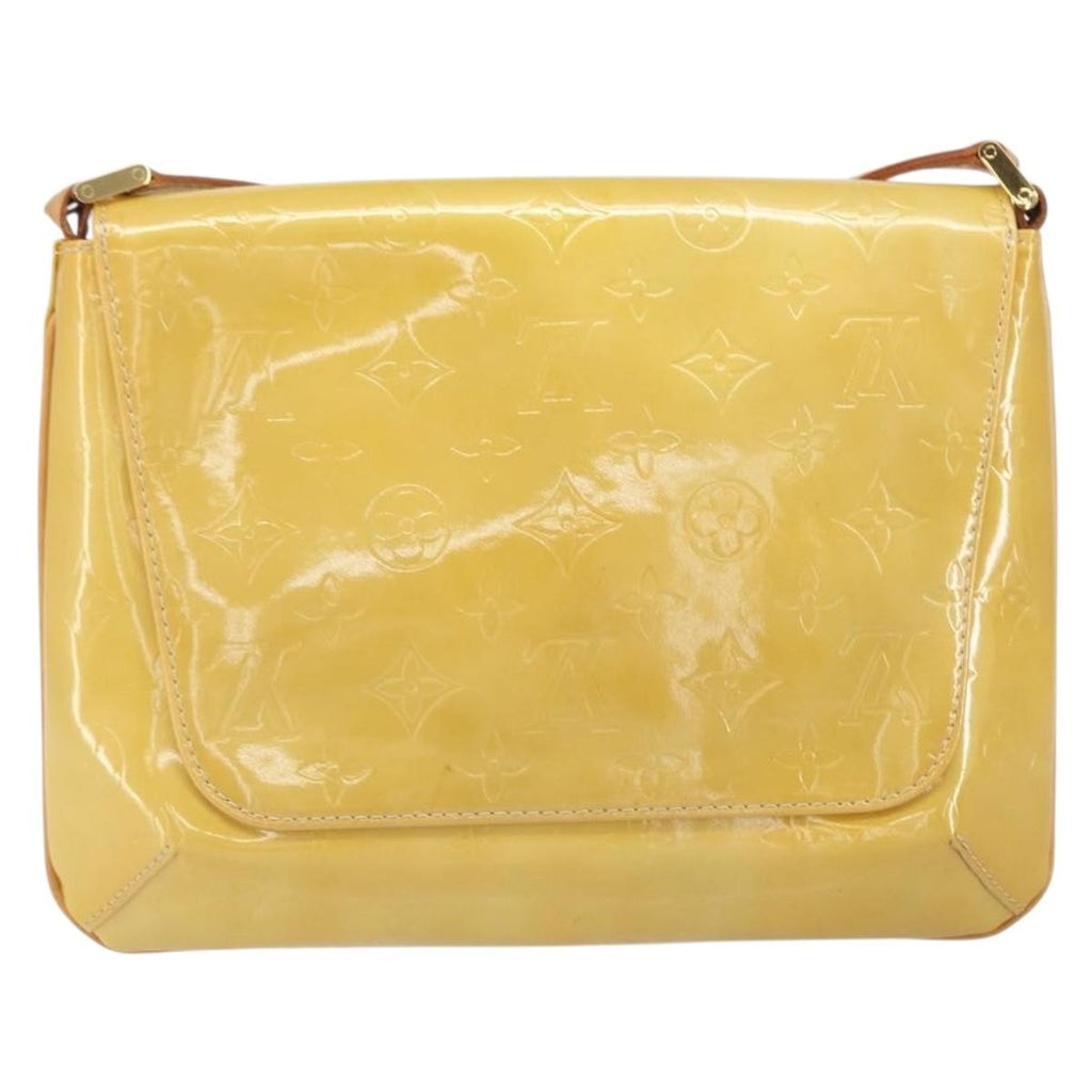 Louis Vuitton Thompson Street Handbag Monogram Vernis Beige Patent_Leather Shoulder Bag Bag (Pre-Owned)