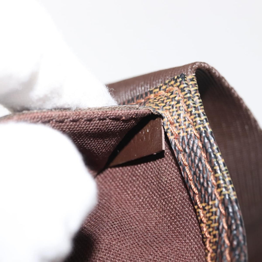 Louis Vuitton Geronimos Waist Bag Damier Brown Canvas Shoulder Bag Bag (Pre-Owned)