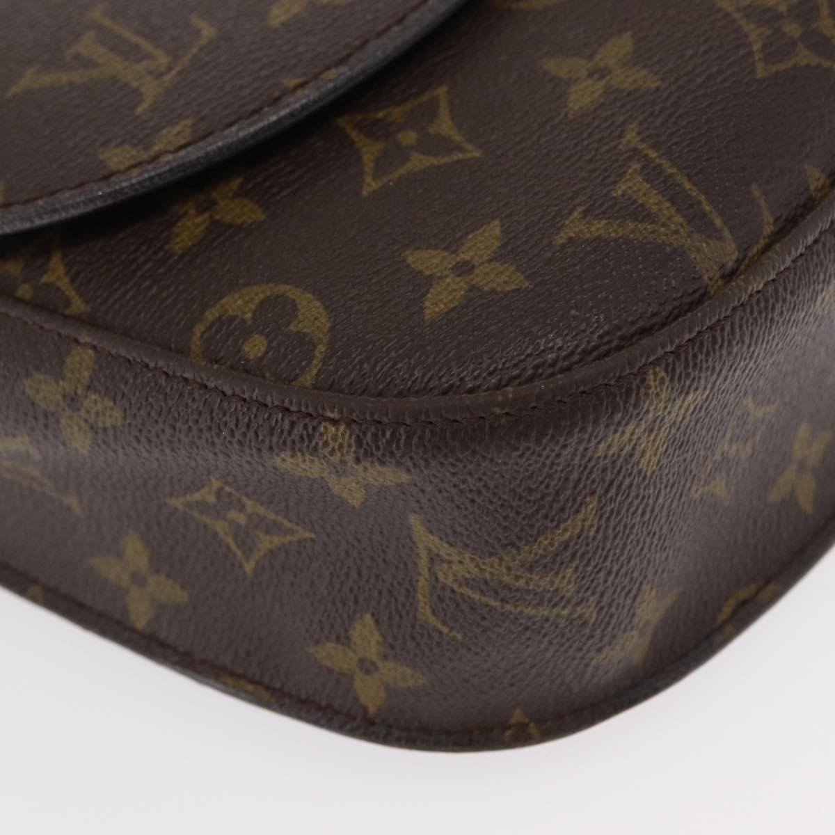 Louis Vuitton Saint Cloud Handbag Monogram Canvas Brown Canvas Shoulder Bag Bag (Pre-Owned)